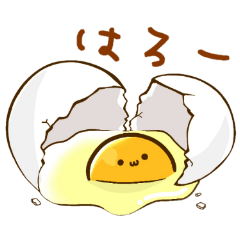 Funny egg sticker