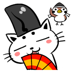 Japanese cute Aristocratic Cat