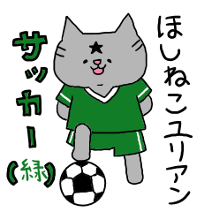 Star cat Julian soccer (Green)