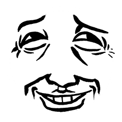 Reaction Of A Man Face Line Stickers Line Store