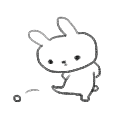 small rabbit sticker