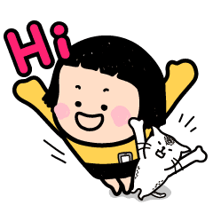 Mobile Girl Mim V1 Line Stickers Line Store