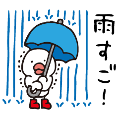 雨の日,晴れの日,くもりの日(天気スタンプ)