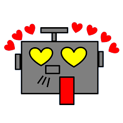 Basic emotions of square robot