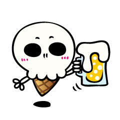 Ice Cream Skull (Vanilla)