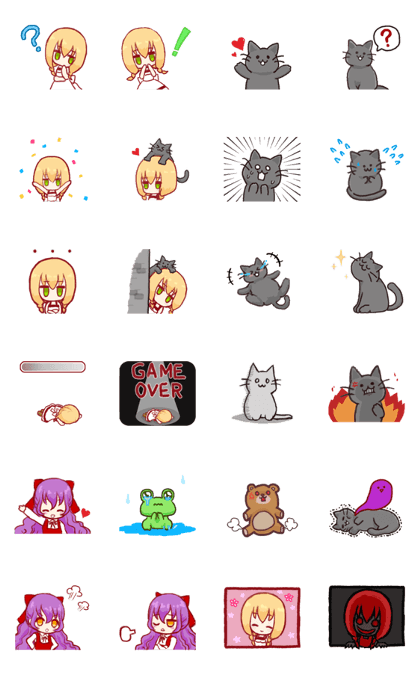 Line 個人原創貼圖 魔女之家 Animated