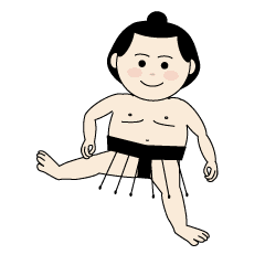 Animated little Sumo wrestler