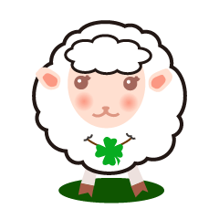 Cheering for all people from stray sheep