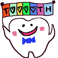 Mr. and Mrs. tooth sticker
