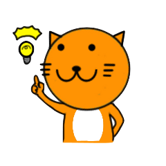 Sticker of yellow cat (Nekoyama San)