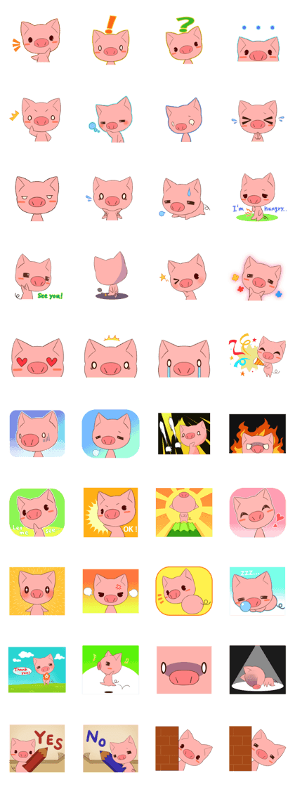 cute comical pig cute comical pig