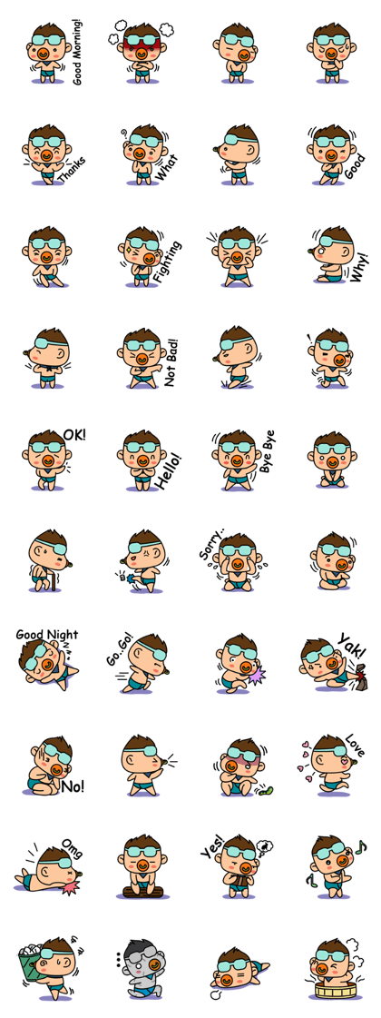 "V" the Pacifier Baby "V" the Pacifier Baby