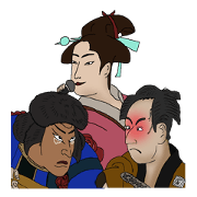 Japanese UKIYOE making quick responses