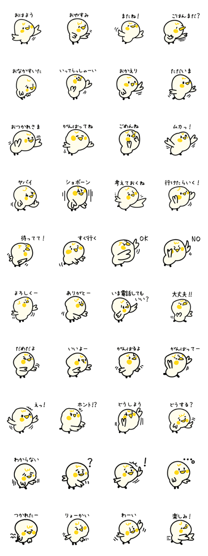 Daily life conversation of the chick Daily life conversation of the chick