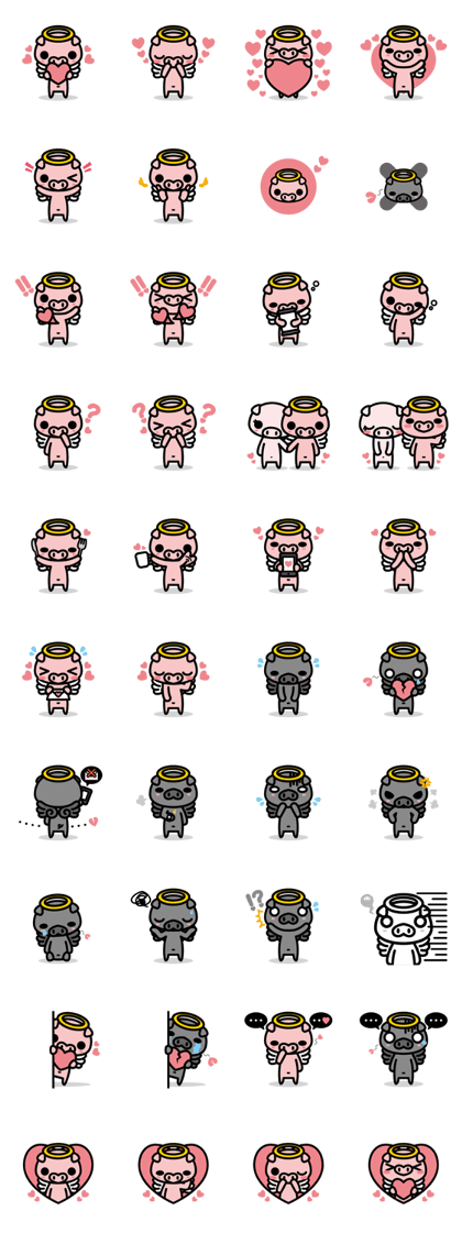 Piglet Rabu~u angel - No text ver. - Piglet Rabu~u angel - No text ver. -