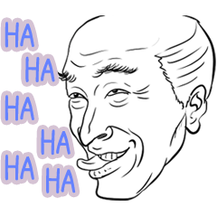 Funny face sticker(Man) vol.4