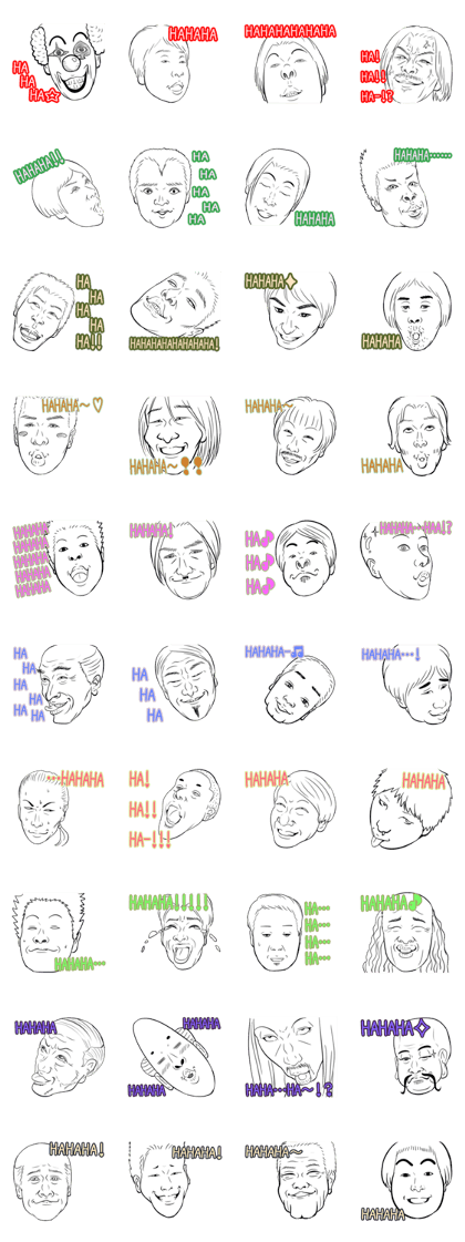 Funny face sticker(Man) vol.4 Funny face sticker(Man) vol.4