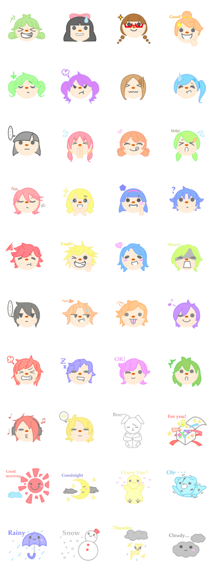 Emotional expression in various face Emotional expression in various face