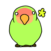 Kozakura-san a Peach-faced Lovebird Kozakura-san a Peach-faced Lovebird