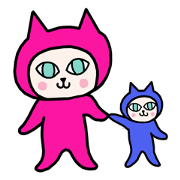 Space cat MIRUN and KERUN Space cat MIRUN and KERUN