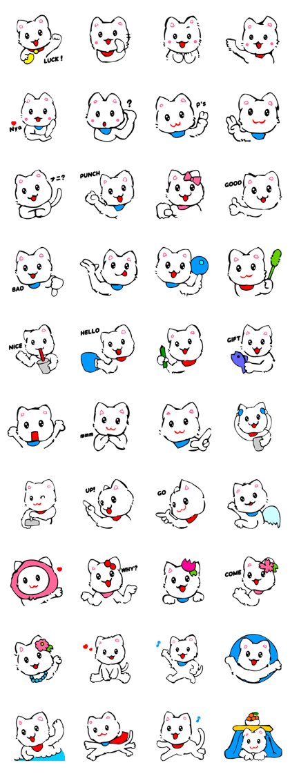 TomoQ's Kawaii White Cat TomoQ's Kawaii White Cat