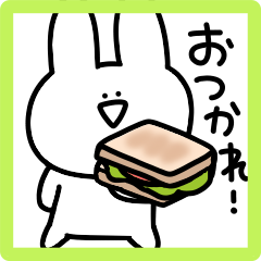 Surreal mini rabbit greeting