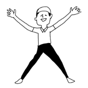 A gymnastic elder brother