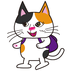 Lee chan's daily cute calico cat sticker