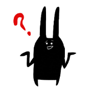black handwriting rabbit. black handwriting rabbit.