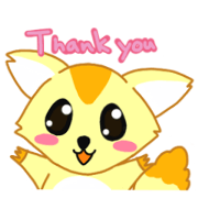 Cute momonga's stamps