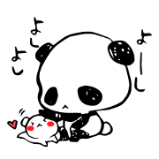 White bear Kumajirou with Pantarou