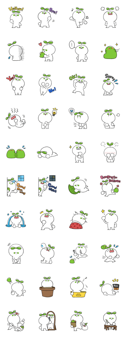 Mr.Leaf and Mr.Green caterpillar