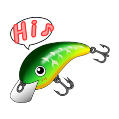 Love lure fishing – LINE stickers