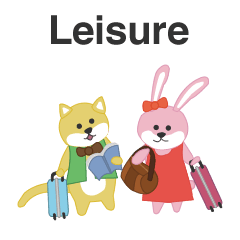 Outing and leisure Sticker (English)