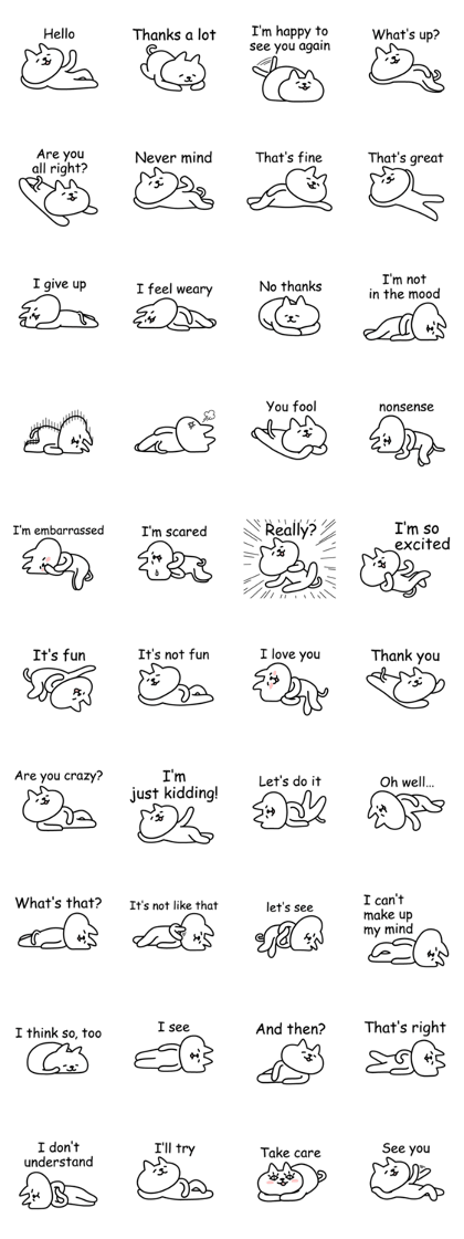 Cat lying down 5 Cat lying down 5