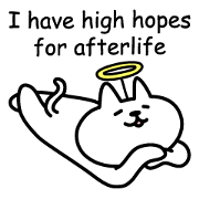 Cat lying down 6 angel version Cat lying down 6 angel version