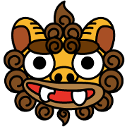 Okinawa dialect words with Oriental Lion Okinawa dialect words with Oriental Lion