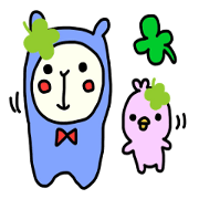 Happy clover Alpaca and chick