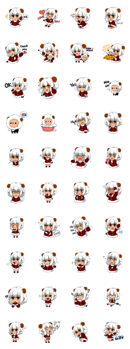 sheep girl and her pet sheep girl and her pet