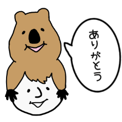 癒し系！ゆるーい動物on人スタンプ