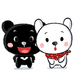 黒と白クマ Line スタンプ Line Store 黒と白クマ Line スタンプ Line Store