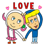 Kitty and Jack sticker 3 Kitty and Jack sticker 3