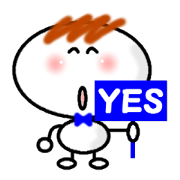 Boy sticker Lettered