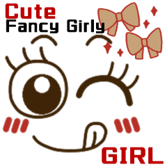Cute Pretty Fancy GIRL Girly Sticker