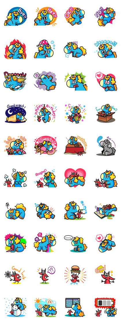 96.'s Sticker:TUNOZAWA-san's BLUE & RED 96.'s Sticker:TUNOZAWA-san's BLUE & RED