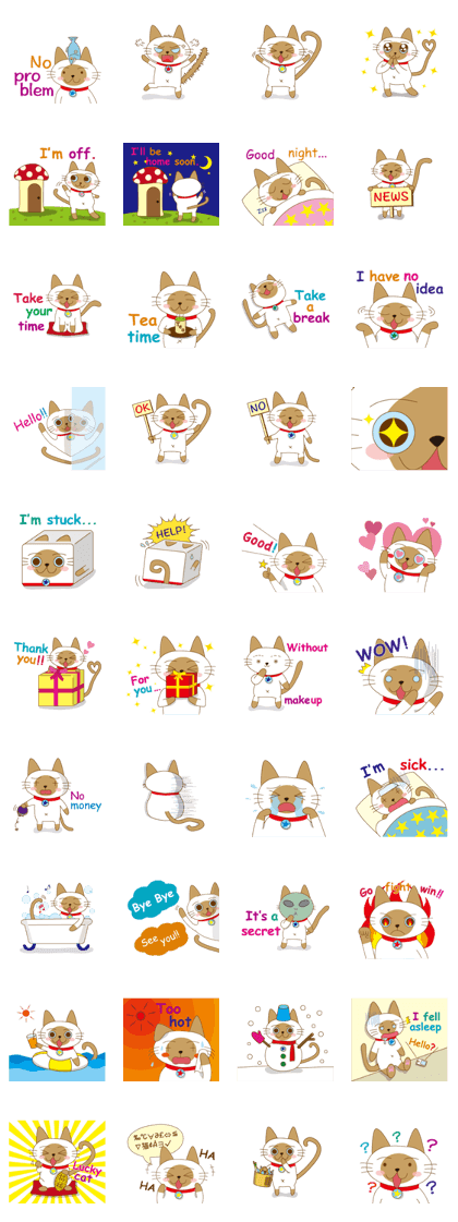 "siamta" of siamese cat (English ver.)