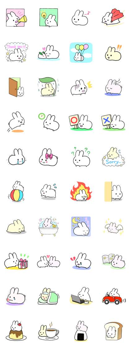 The sticker of "a snowrabbit" The sticker of "a snowrabbit"