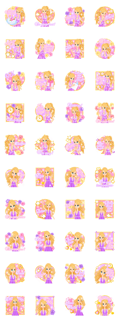 Lady Stickers-English- Lady Stickers-English-