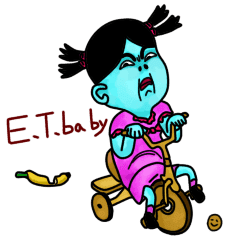 Alien Baby E T Baby5 Line Stickers Line Store Alien Baby E T Baby5 Line Stickers Line Store