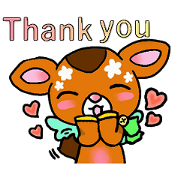 Sticker of too cute Bambi Sticker of too cute Bambi